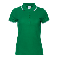 Рубашка поло женская STAN с окантовкой хлопок/полиэстер 185, 04BK, арт. 121004BK_1