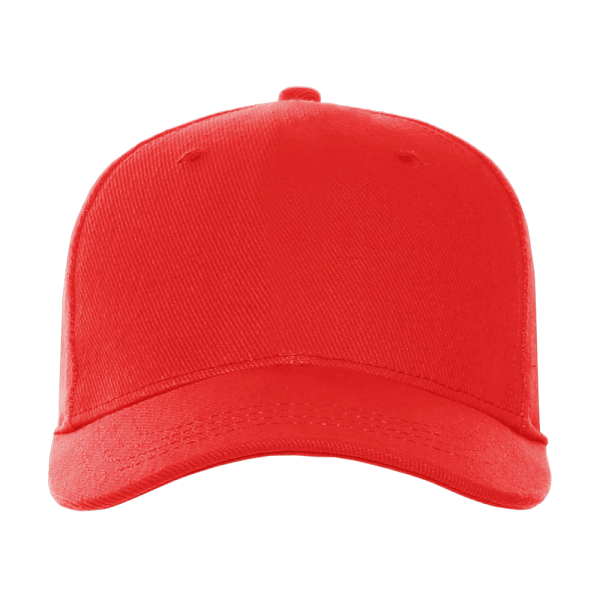 Бейсболка STAN 5 клиньев хлопок 330, 01, Красный