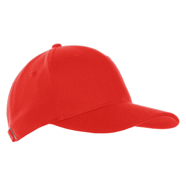 Бейсболка STAN 5 клиньев хлопок 330, 01, Красный