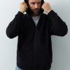 Толстовка унисекс оверсайз на молнии с капюшоном сэндвич 320, 100, Чёрный Толстовка унисекс оверсайз на молнии с капюшоном сэндвич 320, 100, Чёрный