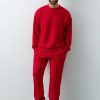 Брюки унисекс STAN футер без начёса, 350, 97, Красный
