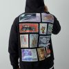 Толстовка Единый размер One size, с капюшоном на молнии футер без начёса 350, 72, Чёрный