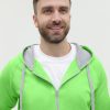 Толстовка мужская STAN с капюшоном на молнии футер без начёса 260, 61, Ярко-зелёный