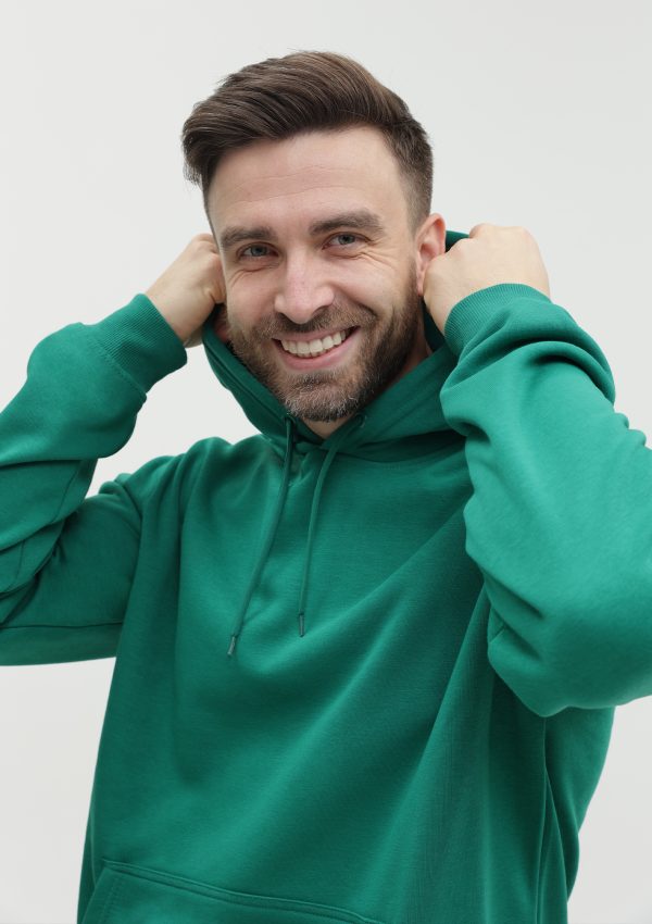 Худи унисекс STAN футер с начёсом 260, 20, Зелёный