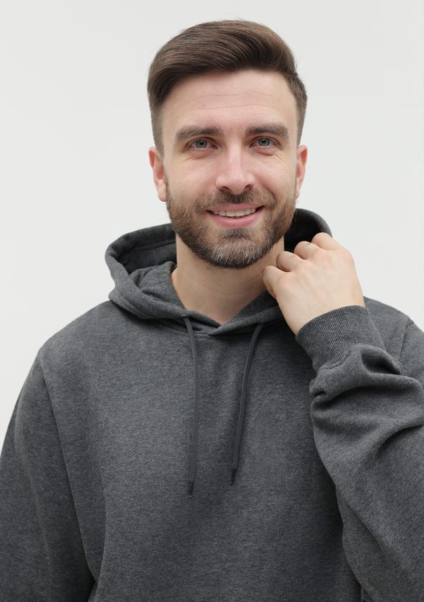Худи унисекс STAN футер с начёсом 260, 20, Тёмный меланж Худи унисекс STAN футер с начёсом 260, 20, Тёмный меланж