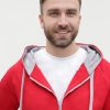 Толстовка мужская STAN с капюшоном на молнии футер без начёса 260, 61, Красный