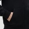 Толстовка мужская STAN с капюшоном на молнии футер с начёсом 280, 17, Чёрный