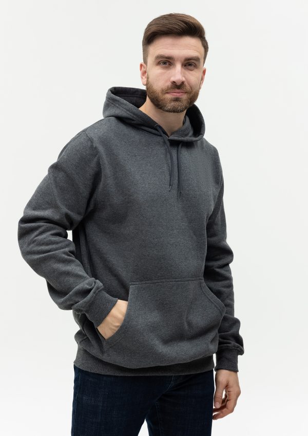 Худи унисекс STAN футер с начёсом 260, 20, Тёмный меланж Худи унисекс STAN футер с начёсом 260, 20, Тёмный меланж