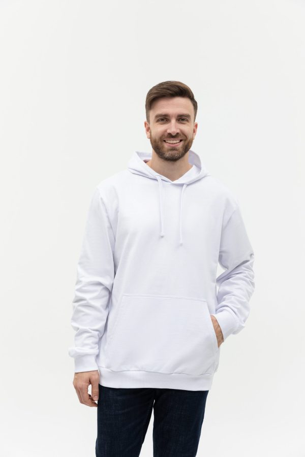Худи унисекс STAN футер без начёса 260, 23, Белый