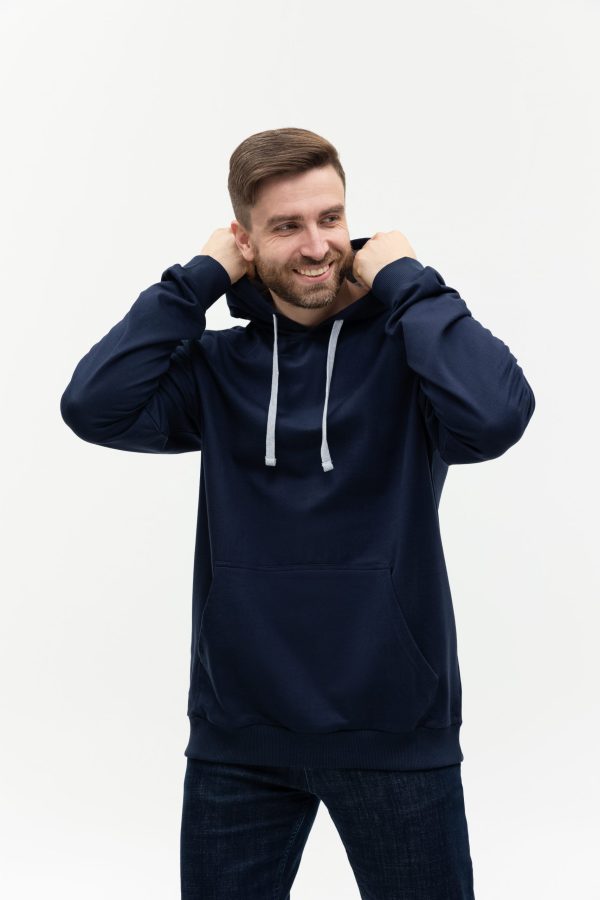 Худи унисекс STAN футер без начёса 260, 23, Тёмно-синий Худи унисекс STAN футер без начёса 260, 23, Тёмно-синий