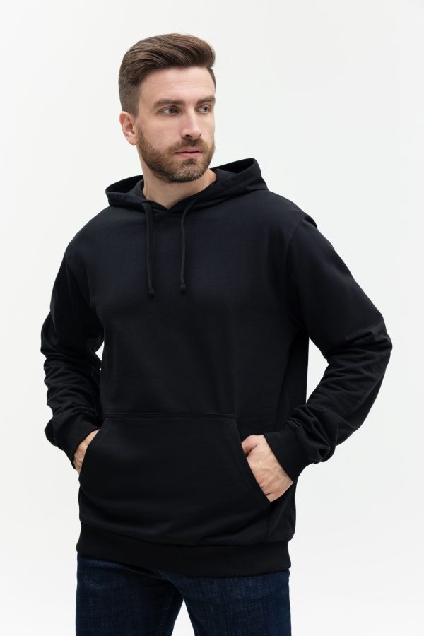 Худи унисекс STAN футер без начёса 260, 23, Чёрный