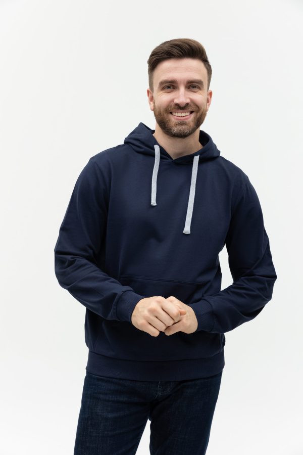 Худи унисекс STAN футер без начёса 260, 23, Тёмно-синий Худи унисекс STAN футер без начёса 260, 23, Тёмно-синий