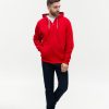 Толстовка мужская STAN с капюшоном на молнии футер с начёсом 280, 17, Красный Толстовка мужская STAN с капюшоном на молнии футер с начёсом 280, 17, Красный