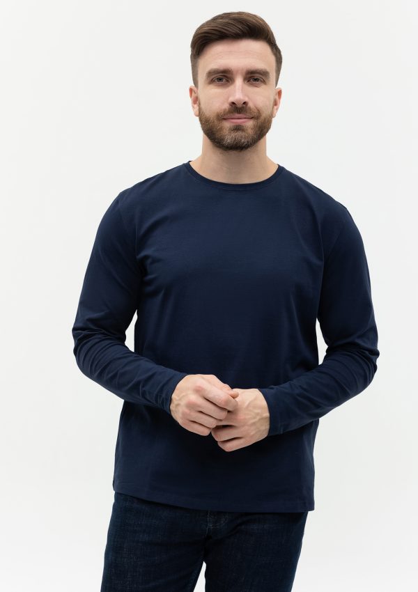 Лонгслив STAN хлопок/эластан 180, 35, Тёмно-синий Лонгслив STAN хлопок/эластан 180, 35, Тёмно-синий
