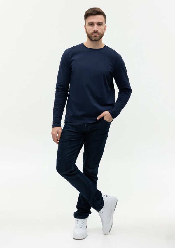 Лонгслив STAN хлопок/эластан 180, 35, Тёмно-синий Лонгслив STAN хлопок/эластан 180, 35, Тёмно-синий