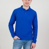 Рубашка поло унисекс STAN длинный рукав хлопок/полиэстер 185, 04S, Белый