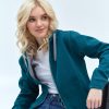 Толстовка женская STAN с капюшоном на молнии сэндвич 320, 19, Изумрудный меланж