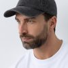 Бейсболка винтажная STAN 6 клиньев хлопок 250, 22, Чёрный Бейсболка винтажная STAN 6 клиньев хлопок 250, 22, Чёрный