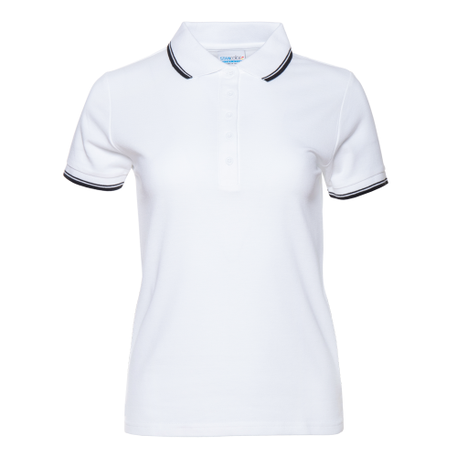 Рубашка поло женская STAN с окантовкой хлопок/полиэстер 185, 04BK, арт. 121004BK_1