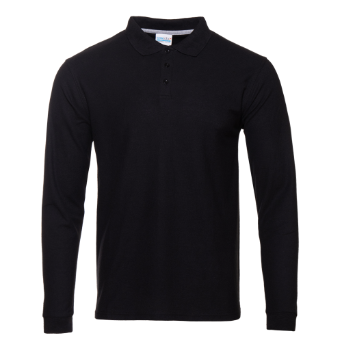 Рубашка поло мужская STAN длинный рукав хлопок/полиэстер 185, 04S, арт. 1210004S_1