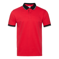 Рубашка поло мужская Рубашка мужская 04C цвет Красный