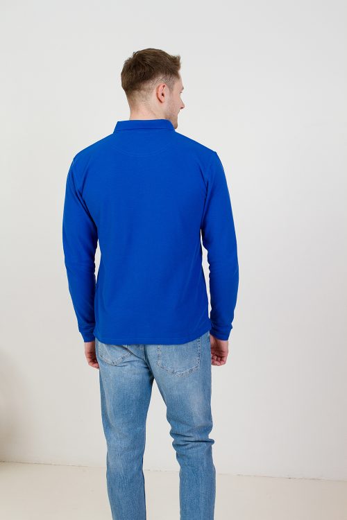 Рубашка поло мужская STAN длинный рукав хлопок/полиэстер 185, 04S, арт. 1210004S_5