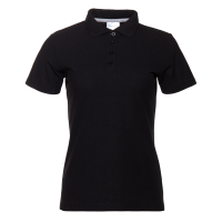 Рубашка поло женская STAN хлопок/полиэстер 185, 04WL, цвет Чёрный