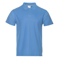 Рубашка поло мужская STAN хлопок/полиэстер 185, 104, цвет Голубой