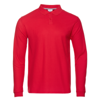 Рубашка поло мужская Рубашка мужская 104LS цвет Красный