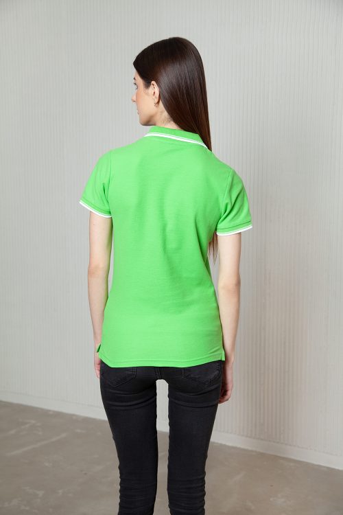 Рубашка поло женская STAN с окантовкой хлопок/полиэстер 185, 04BK, арт. 121004BK_5