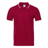 Рубашка поло мужская Рубашка мужская 04T цвет Бордовый