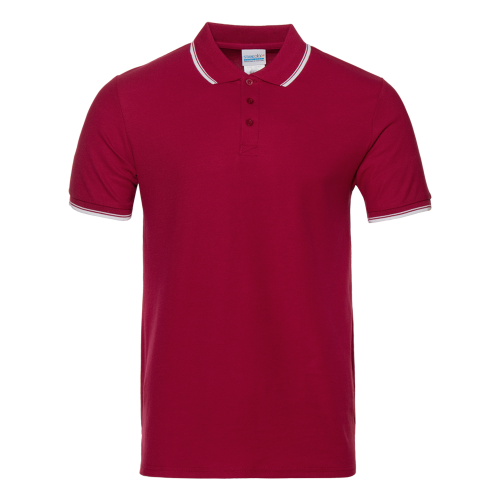 Рубашка поло мужская Рубашка мужская 04T цвет Бордовый