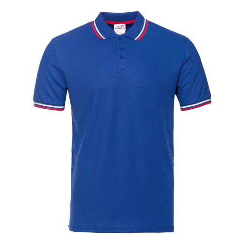 Рубашка поло мужская триколор STAN хлопок/полиэстер 185, 04RUS, арт. 1210004R_1