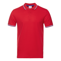 Рубашка поло мужская Рубашка мужская 04RUS цвет Красный