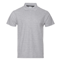Рубашка поло мужская STAN хлопок/полиэстер 185, 104, цвет Серый меланж