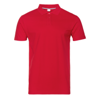 Рубашка поло мужская Рубашка унисекс 04U цвет Красный