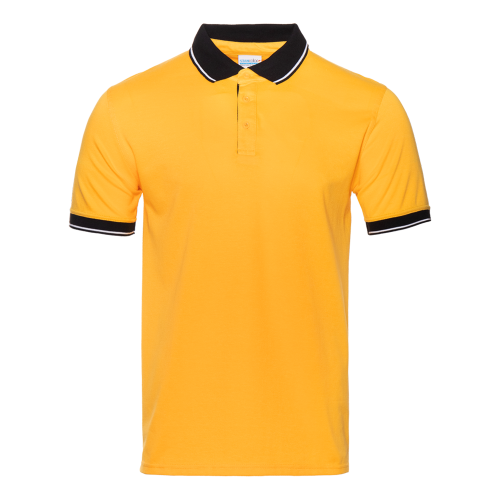 Рубашка поло мужская Рубашка мужская 04C цвет Жёлтый