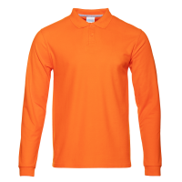 Рубашка поло мужская Рубашка мужская 104LS цвет Оранжевый
