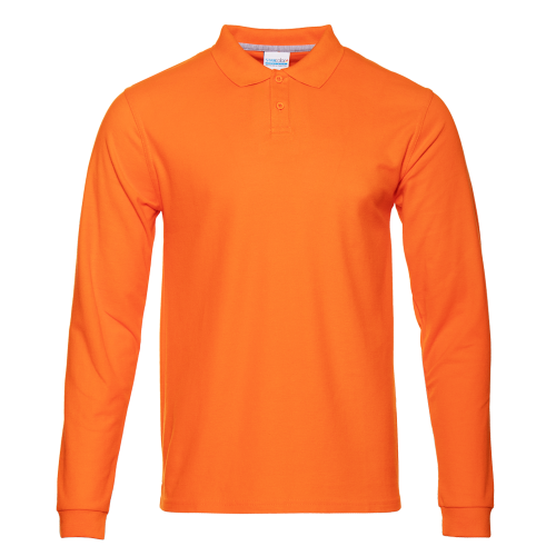 Рубашка поло мужская Рубашка мужская 104LS цвет Оранжевый